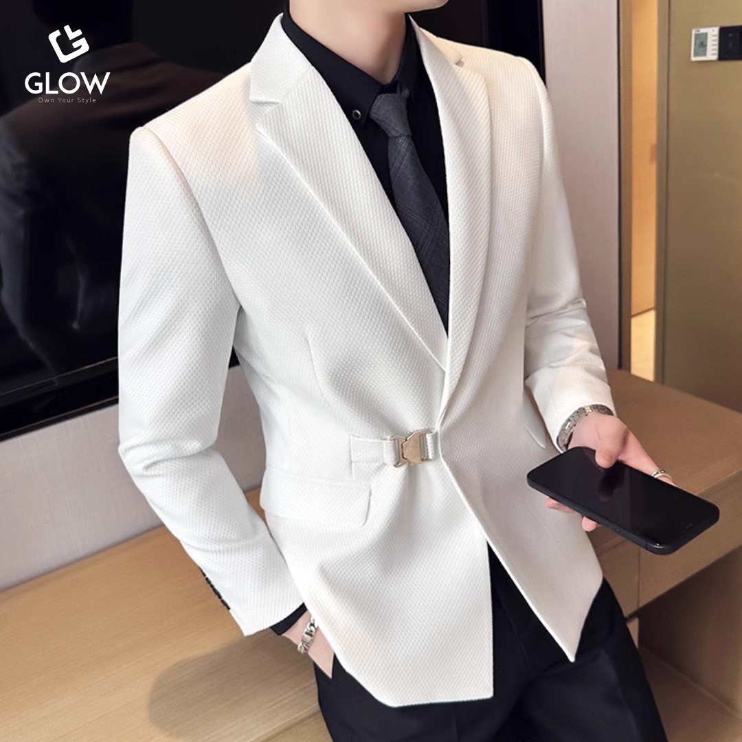 Áo vest nam màu pastel phối áo sơ mi trắng trẻ trung